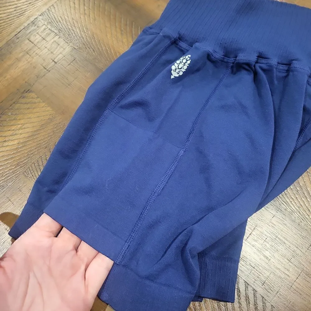 Free People Good Karma Tennis Shorts XS/S Navy